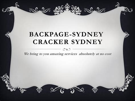 backpage sydney|Backpage